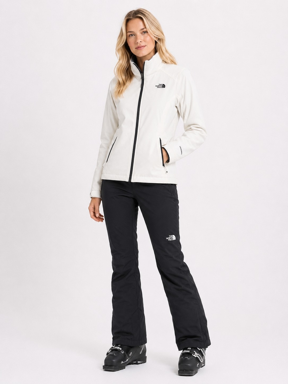 The North Face Size S Women’s White Waterproof Ski Jacket Windbreaker